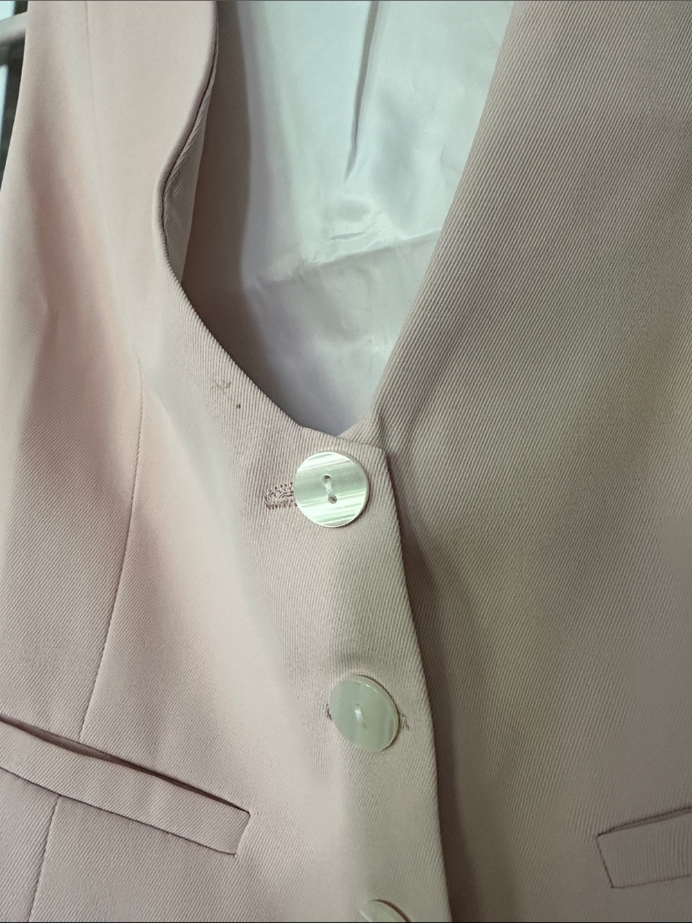 Blush Pink Button-Front Vest - Picture 2 of 3